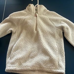 Sherpa half zip hoodie